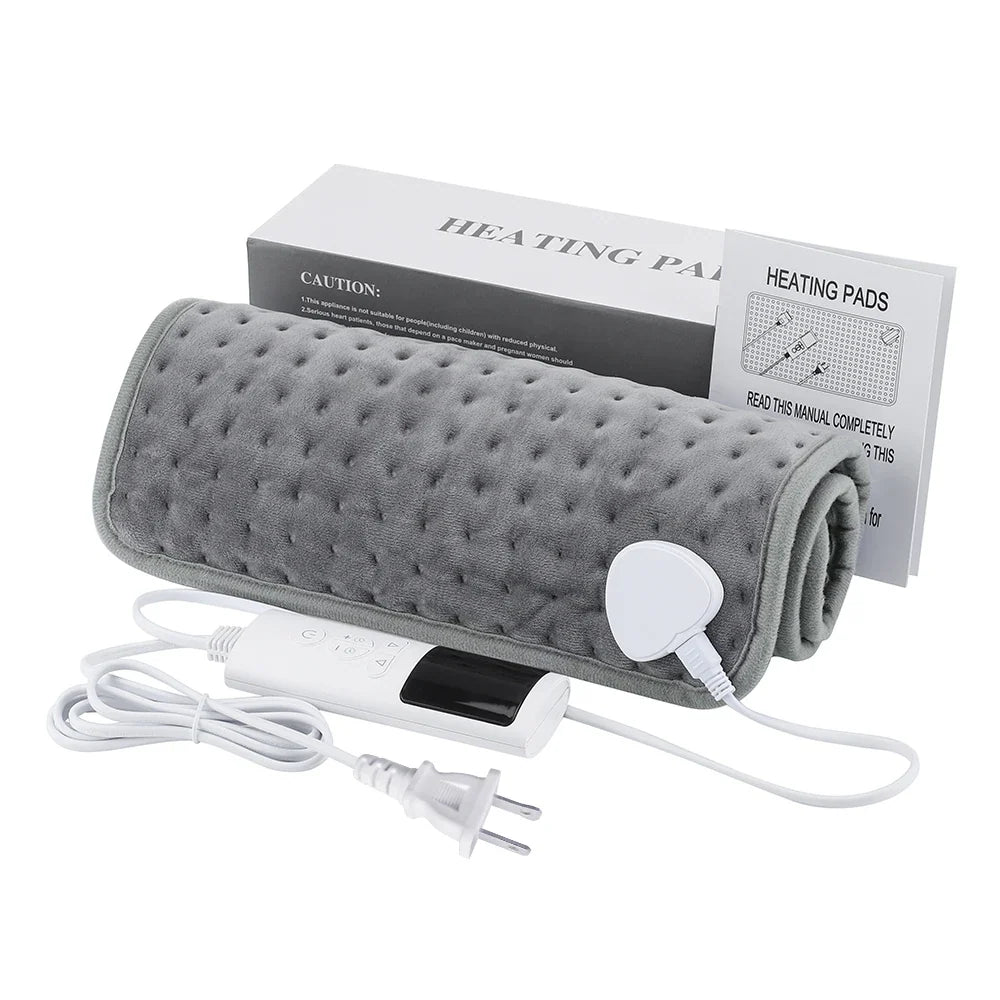 Electric Heated Blanket Mat with Timer for Bed and Sofa