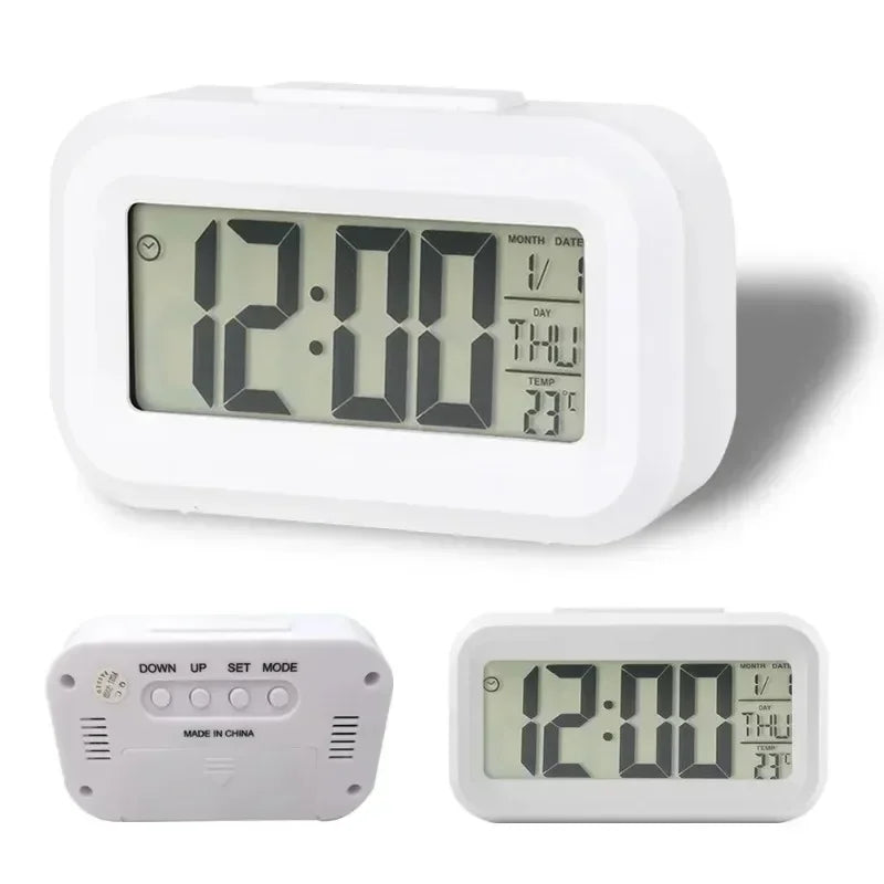 LED Digital Alarm Clock with Backlight & Temperature Display