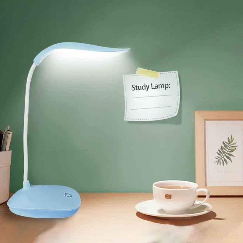 LED Desk Lamp Gooseneck Touch Dimming – USB Rechargeable