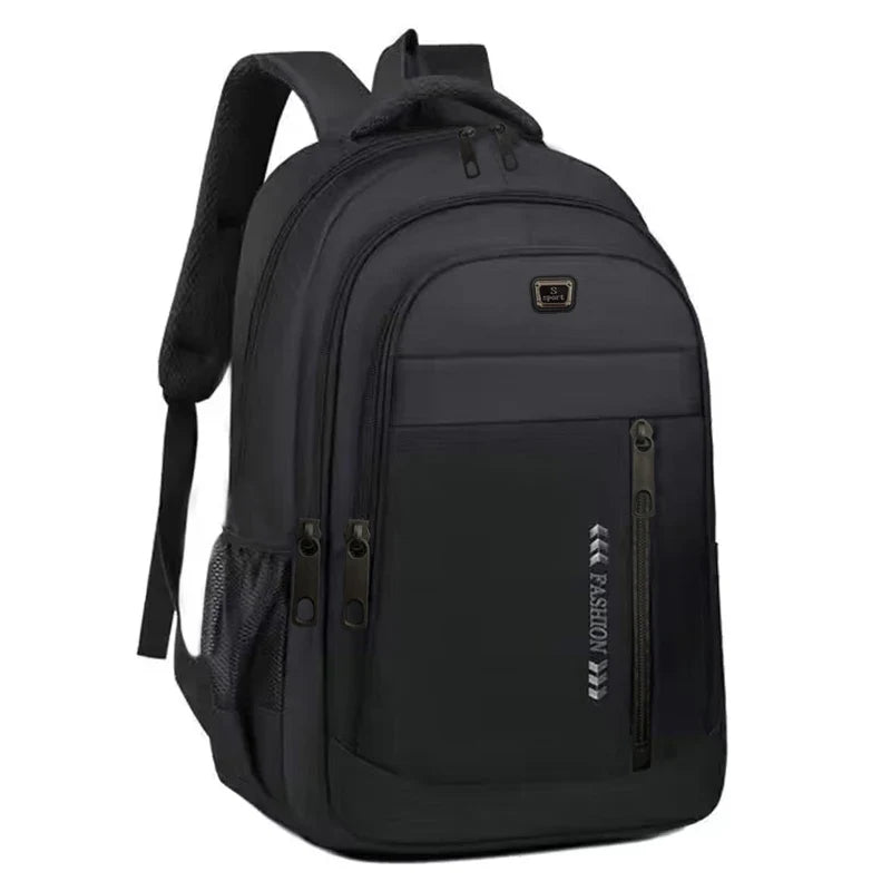 Neutral Multi-Pocket Backpack for Students & Business Use