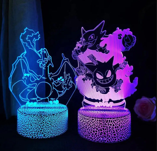 3D LED Night Light – Pokémon Gengar Haunter Gastly Lamp