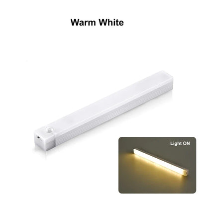 Motion Sensor LED Strip Light – USB Rechargeable Cabinet Bar Lamp