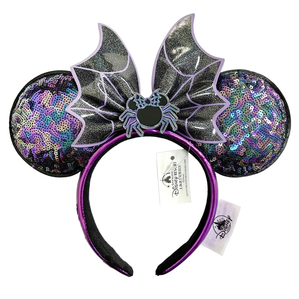 Disney Mickey Minnie Ears Headband – Sequin Bow Costume Cosplay