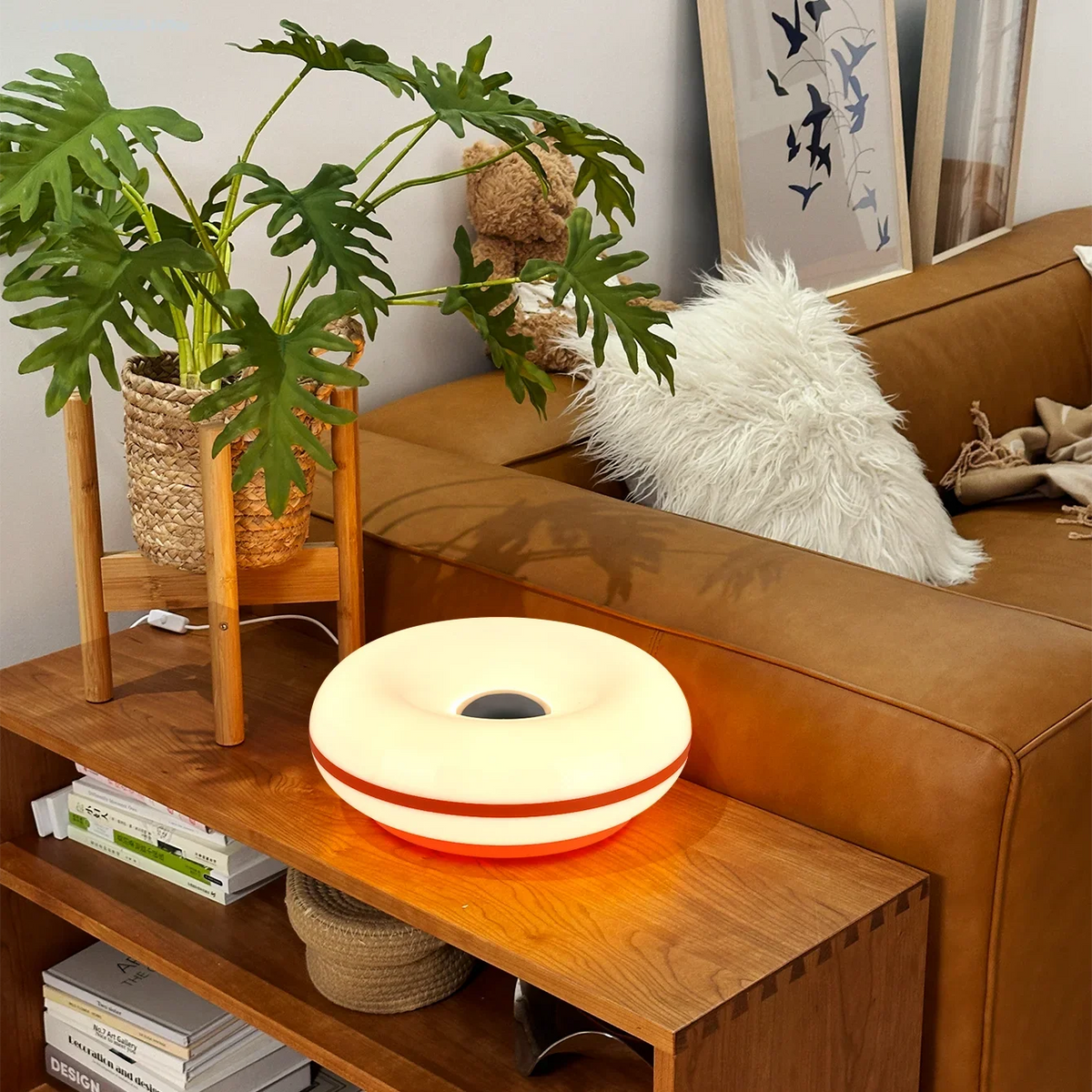 Donut Table Lamp – Touch Dimmable RGB Ambient Light USB