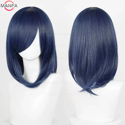 40cm Heat Resistant Anime Cosplay Wig with Bangs
