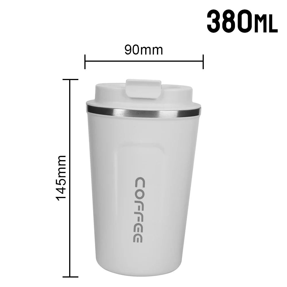 Thermo Cafe Double Stainless Steel Coffee Mug Tea Water 380