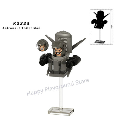 Skibidi Toilet Mini Building Block Figures – TV Man, Cameraman & More