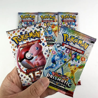 10/20PCS Pokémon Prismatic Evolutions 151 Booster Card Pack