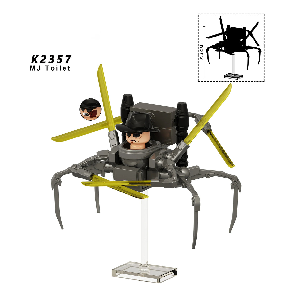 Skibidi Toilet Mini Building Block Figures – TV Man, Cameraman & More