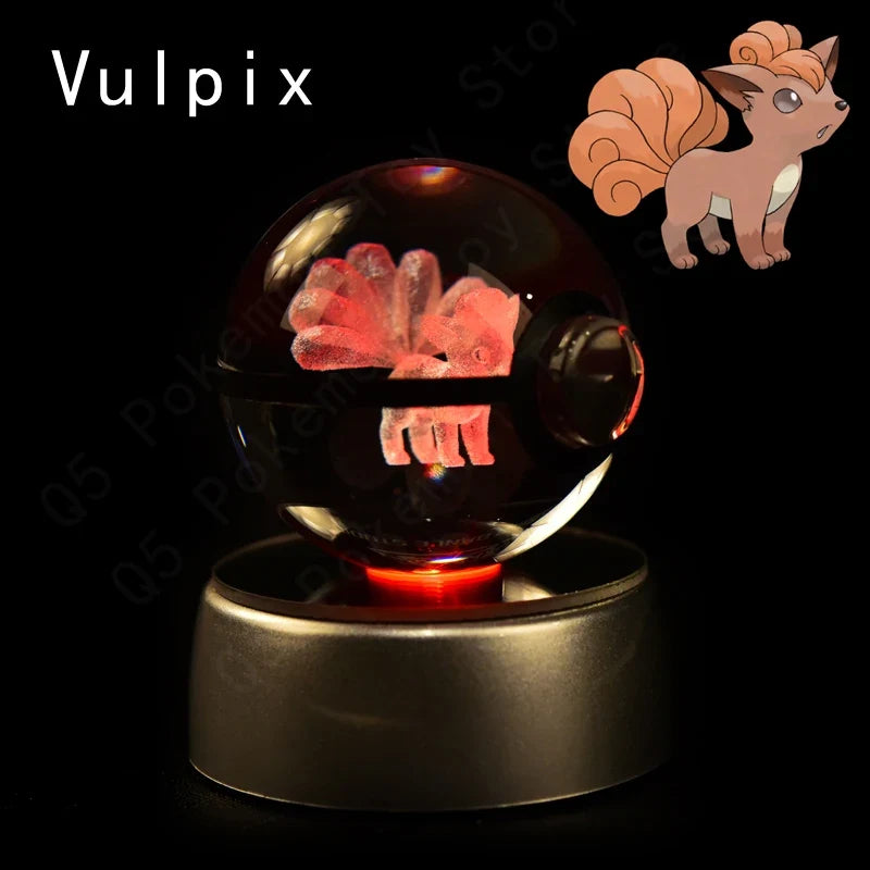 Pokémon 3D Crystal Ball Night Light with Mewtwo & Pikachu