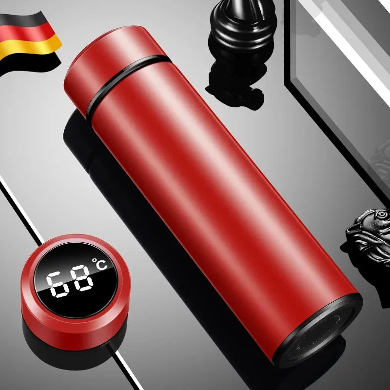 500ml Stainless Steel Temperature Display Thermos Bottle