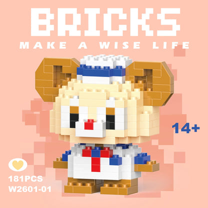 Disney Character Mini Building Blocks Set – Micro Bricks Figures 135–214 PCS