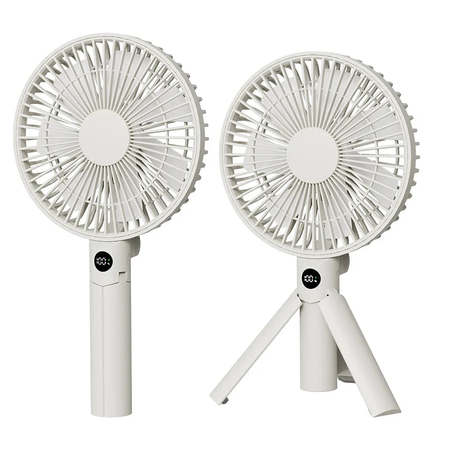 Handheld Folding Fan 3600mAh Rechargeable Desktop & Portable
