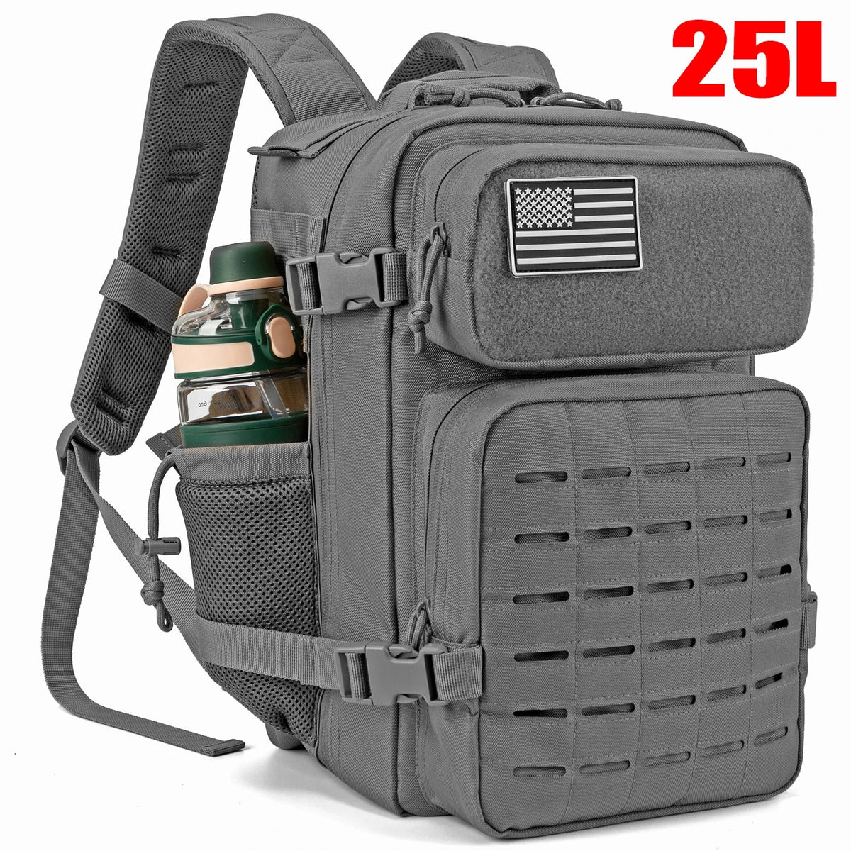 25L Tactical MOLLE Backpack – Hiking & Outdoor Survival Bag for Men & Women