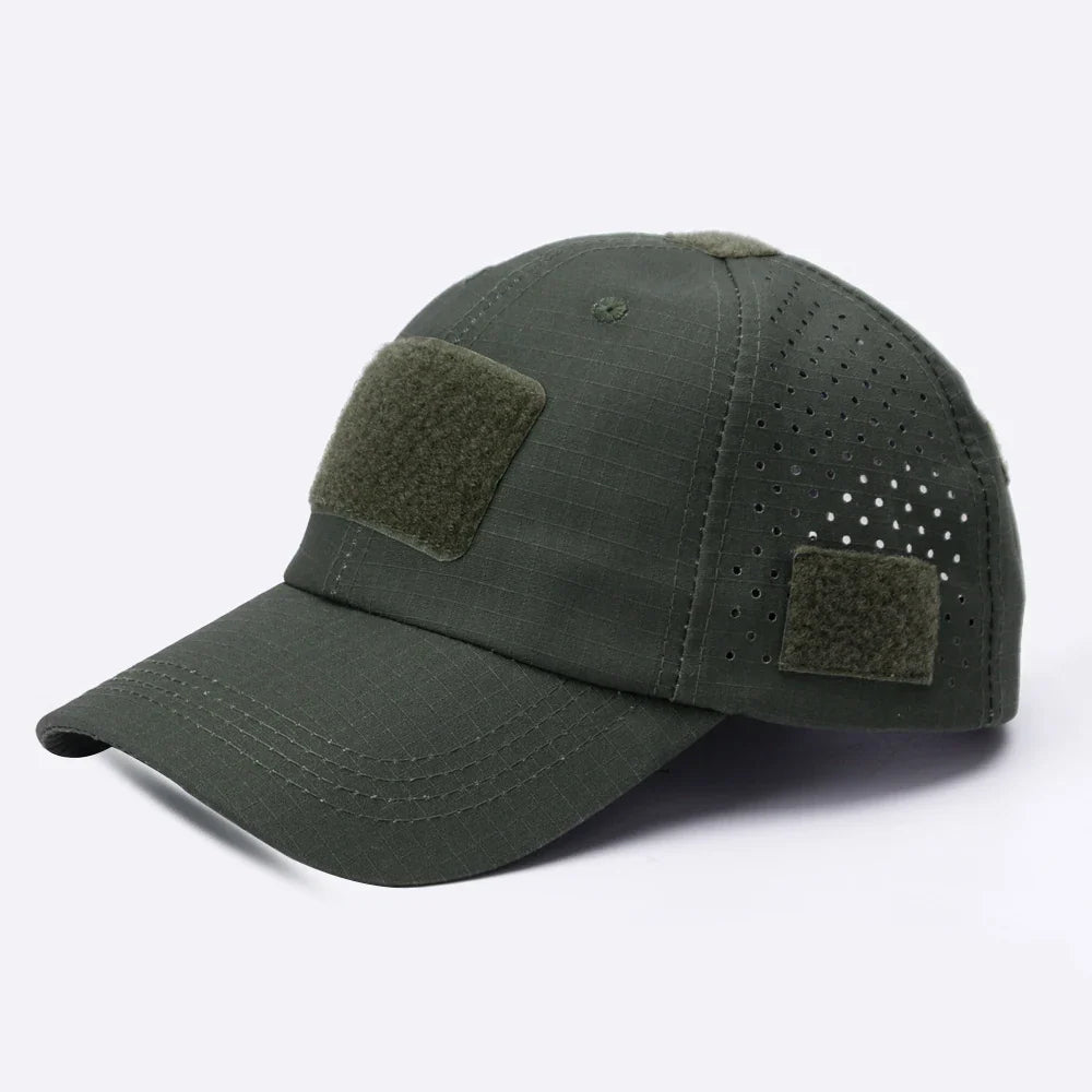 Tactical Baseball Cap with Velcro Patch – Breathable Adjustable Hat