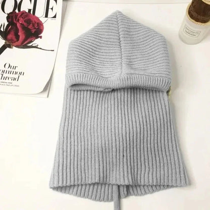 Balaclava Hooded Scarf – Women's Knit Winter Hood