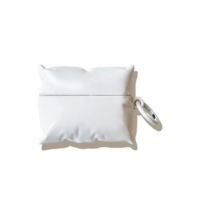Pillow AirPods Case Soft Silicone with Carabiner Clip