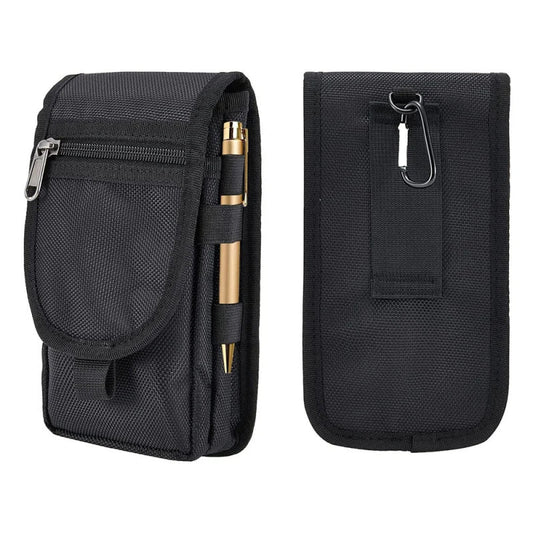 6.3-Inch Oxford Fabric Phone Belt Pouch, Multi-Functional Outdoor Bag