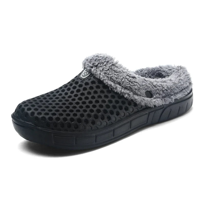 Fleece-Lined Clogs Slip-On Shoes for Men and Women