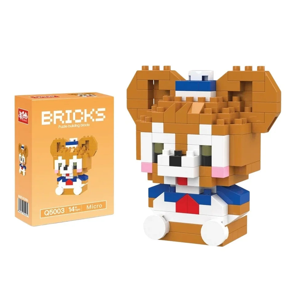 Cartoon Character Mini Building Blocks Set – DIY Brick Figures