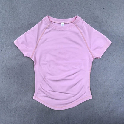 Women's Yoga Crop Top – Seamless Activewear Shirt