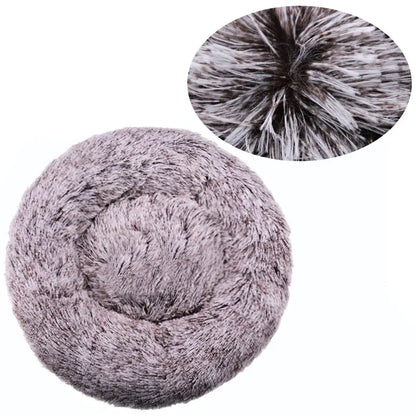 40-90cm 6 Sizes Round Pet Bed Large Dog Super Soft Cat Plush House Medium Winter Warm Sleeping