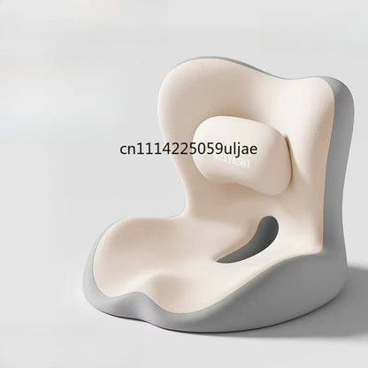 Ergonomic Waist Support Seat Cushion Breathable Back Integrated Lumbar Office Long Sitting