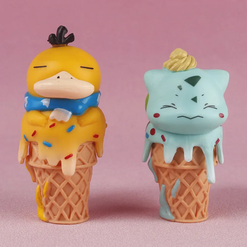 Pokémon Ice Cream Cone PVC Figures – Set of 8 Collectibles
