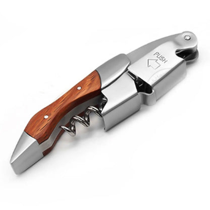 Double Hinged Wine Opener Corkscrew – Bartender Waiter Key