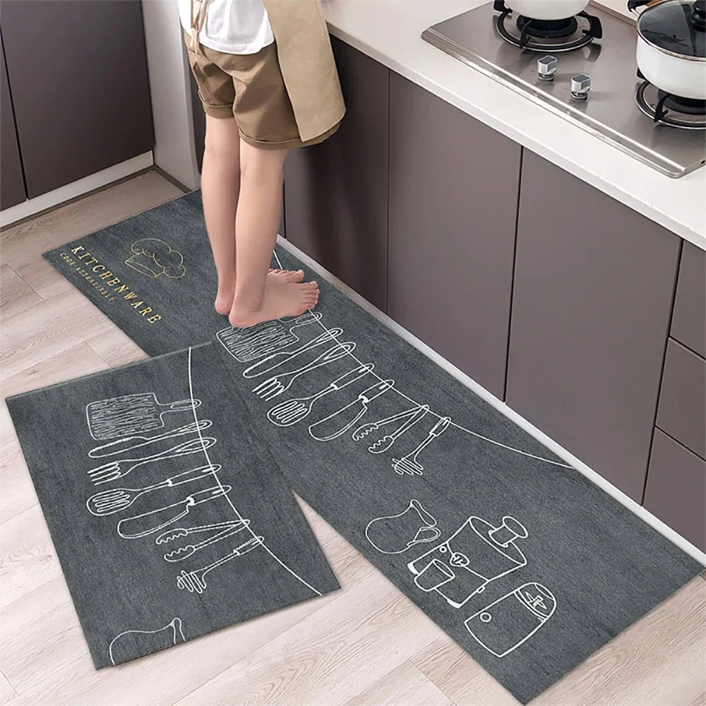 Non-Slip Kitchen Floor Mat – Soft Washable Rug for Kitchen, Bedroom & Hallway