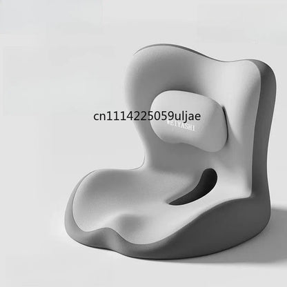 Ergonomic Waist Support Seat Cushion Breathable Back Integrated Lumbar Office Long Sitting