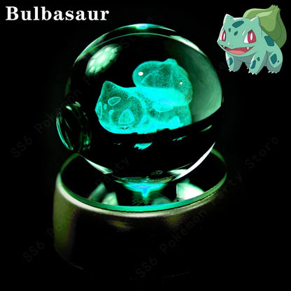 Pokémon 3D Crystal Ball Night Light with Mewtwo & Pikachu