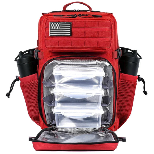 45L Meal Prep Backpack with Insulated Cooler & Meal Containers