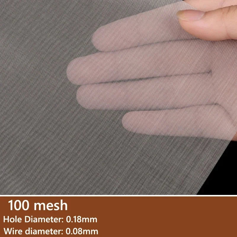 304 Stainless Steel Woven Wire Mesh Filter Screen – 4 to 500 Mesh