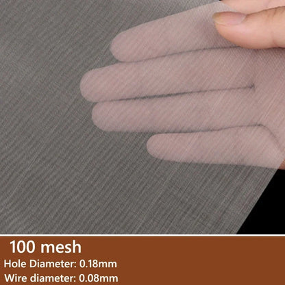 304 Stainless Steel Woven Wire Mesh Filter Screen – 4 to 500 Mesh