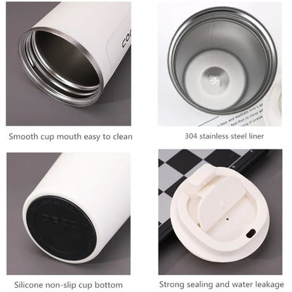 Thermo Cafe Double Stainless Steel Coffee Mug Tea Water 380