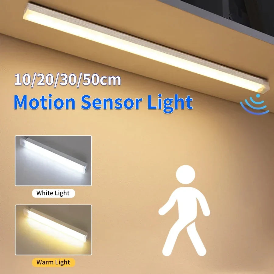 Motion Sensor LED Light Bar – USB-C Rechargeable, Auto On/Off