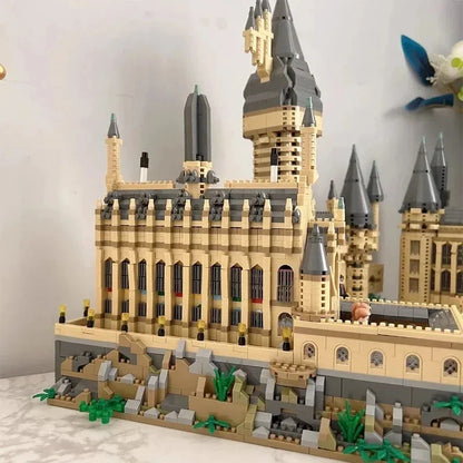 Magic Castle Micro Bricks Architecture Model – 6369pcs Medieval School Palace Build