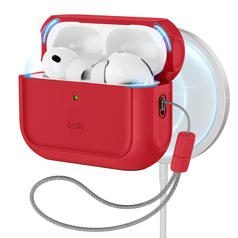 ESR AirPods Pro Case – Heavy-Duty Drop Protection with Carabiner Clip