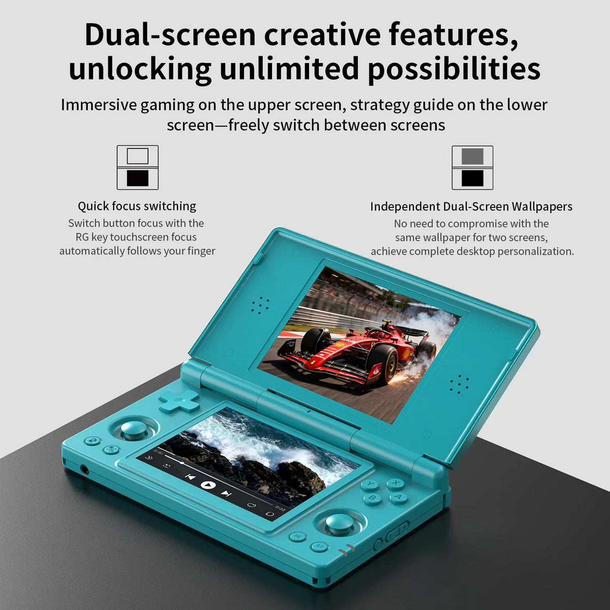 Anbernic RG DS Dual Screen Retro Gaming Console – Android 14