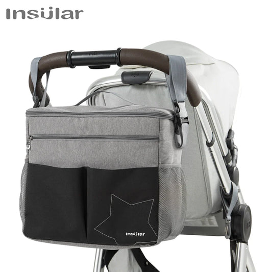 Large Capacity Diaper Bag Backpack – Travel Nappy Bag with Anti-Loss Zipper