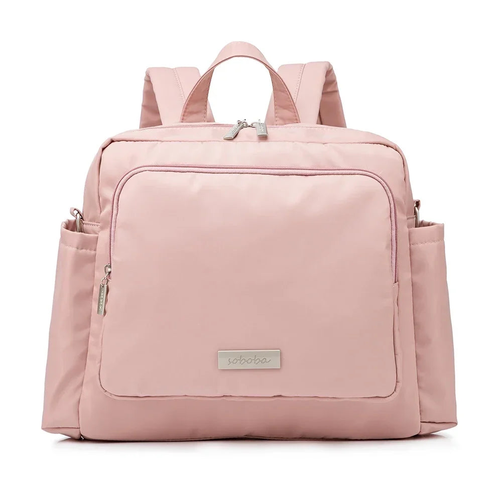 Diaper Bag Backpack – Large Waterproof Quilted Mom Bag