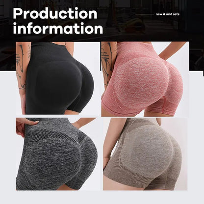 Czguke Women Waist Workout Shorts Butt Lifting Tummy Control Ruched Booty Smile Yoga Short Pant