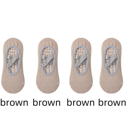 Non-Slip Yoga Socks for Women – Backless Grip Socks for Pilates & Ballet