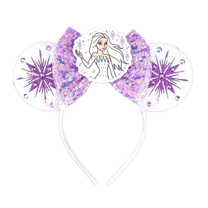 Disney Mouse Ear Headband Sequin Bow for Girls Adults Halloween Party