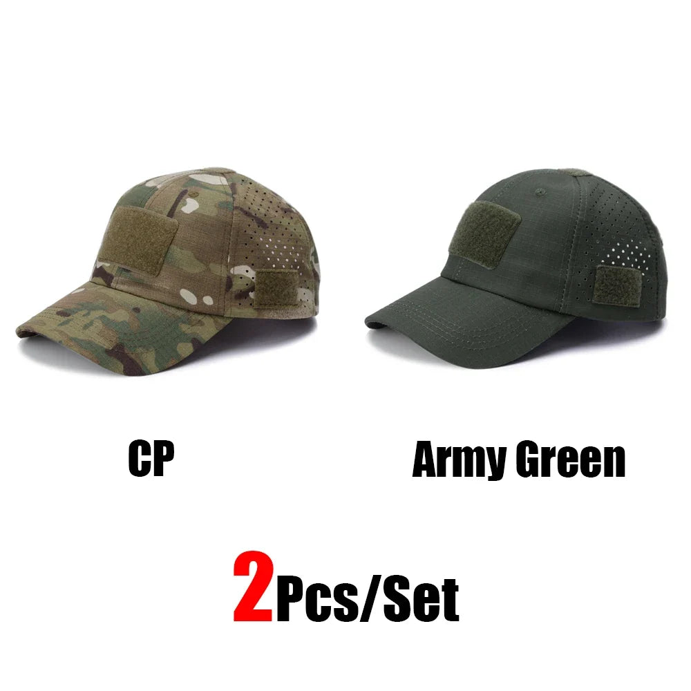 Tactical Baseball Cap with Velcro Patch – Breathable Adjustable Hat