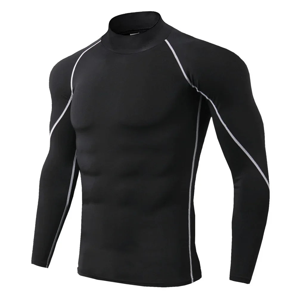Men's Quick Dry Long Sleeve Compression Sports Shirt