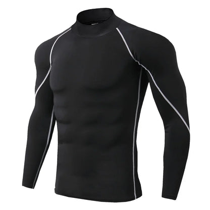 Men's Quick Dry Long Sleeve Compression Sports Shirt