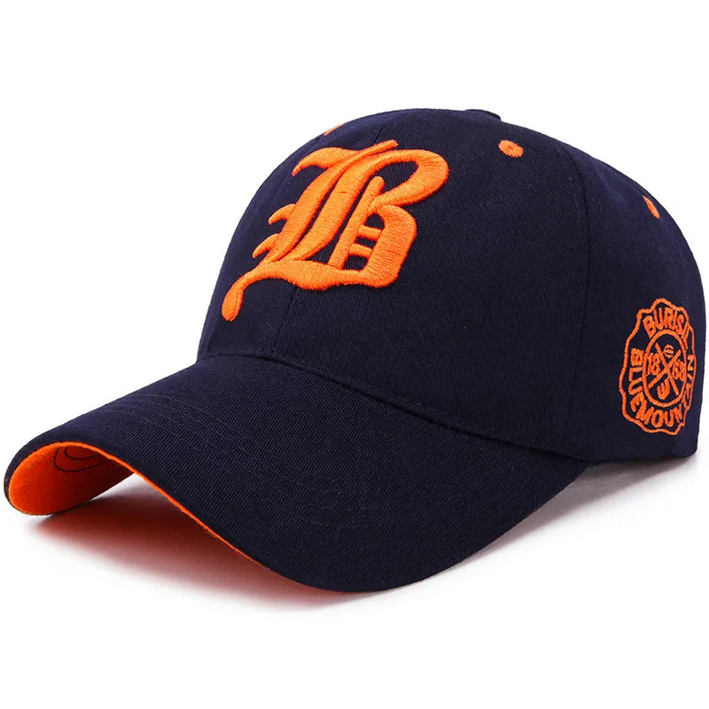 Embroidered Cotton Snapback Baseball Cap – Unisex