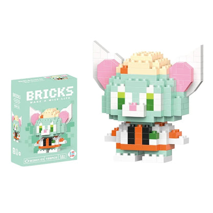 Cartoon Character Mini Building Blocks Set – DIY Brick Figures